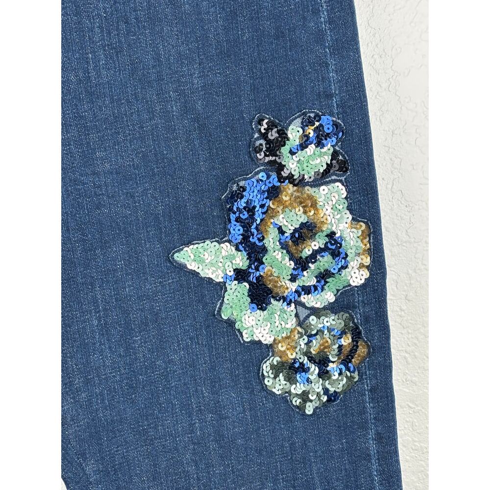 Anthropology Pilcro and the Letterpress Slim Boyfriend Sequin Jeans Size 30 - Picture 6 of 9